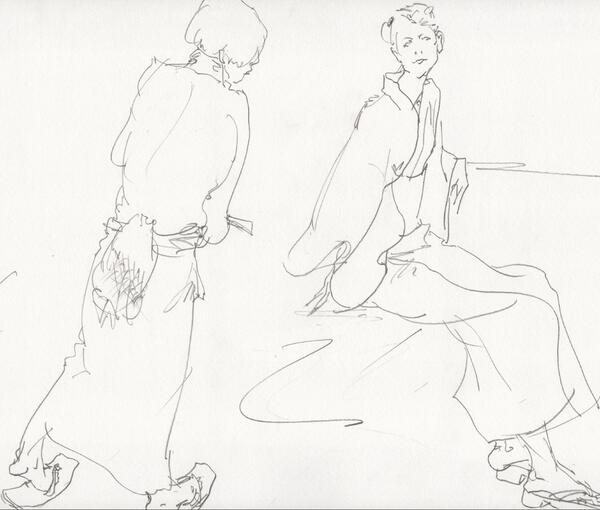 Uncle_Yasu's tweet photo. ７月６日　四谷デッサン会　　Dessin 2 http://t.co/vOJ8yMbwiq