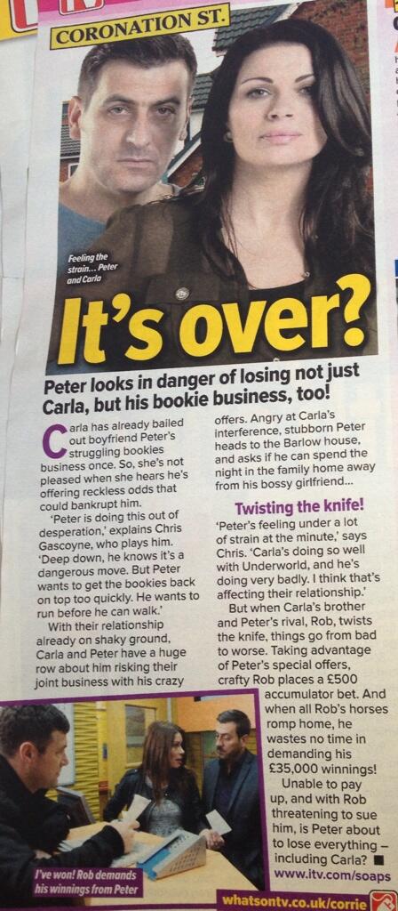 #carter piece in whatsontvmagazine xxxx