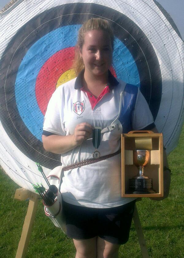 CB's Dani Tighe - Junior Ladies Recurve Champion of Great Britain 2013.