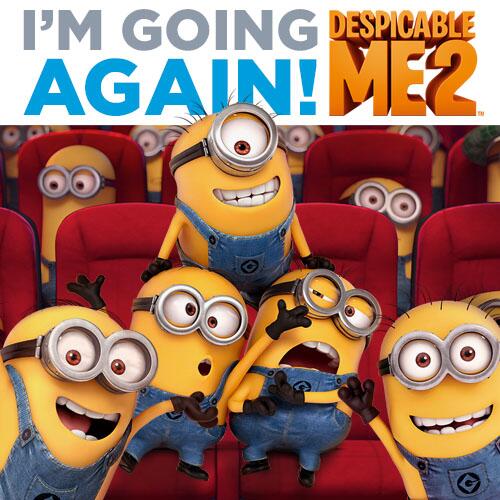 RT if you're seeing #DespicableMe2 again!