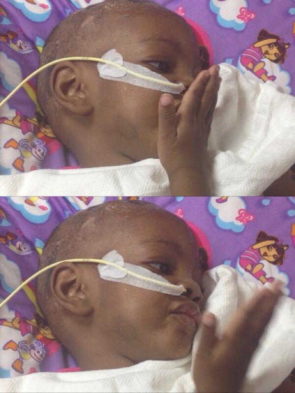 MadAnnoyingg's tweet photo. My Sister Is Only 3 w Cancer #PrayersForAkylah 🙏🎀💕 #Repost http://t.co/3TzqWpPnFG