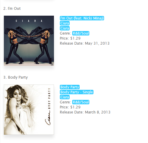 ciara's tweet photo. “@LilDueSwagg: 'I'm Out' is #2 &amp; 'Body Party' is #3 on iTunes R&amp;B charts. Ow! @Ciara #CiaraOutNow. http://t.co/XV3AEsKhhc” Whoa! Ow!!❤
