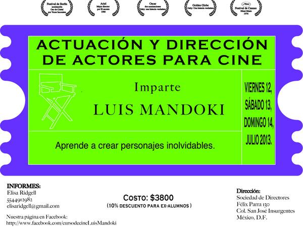 lmandoki's tweet photo. Taller Intensivo de fin de semana, comenzamos el viernes 12 http://t.co/sTmOqUBrv1