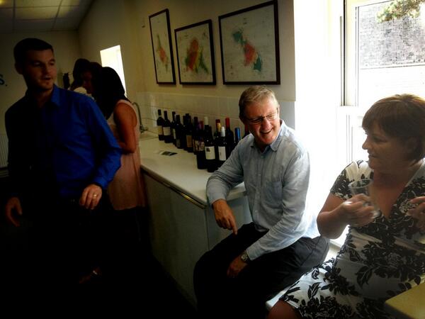 HolmanAnthony's tweet photo. Perfect British federation meeting in the Adams brewery! Lots of talk and beer tasting! http://t.co/5Ebhku08nX