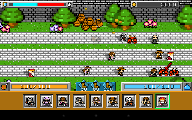 Bluffman にゃんこ大戦争みたいなaaラインバトルゲーム の続報です 仲間に騎士と王様参戦 敵に針 殻蟹に参戦 ちょっとしたゲームを作るつもりが規模が大きくなっていってる Http T Co 0bxxwr2t4j Twitter