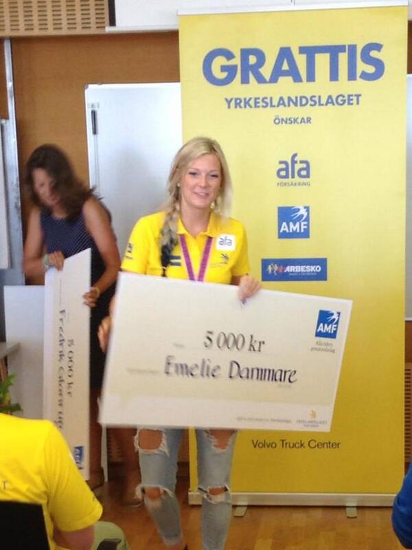 WorldSkillsSWE's tweet photo. Fint mottagande av Yrkeslandslaget på Arlanda med sponsorer/partners, riksdagsrepresentant, branscher m fl. http://t.co/PJFSbeAojB