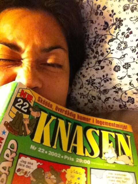 aina_azlan's tweet image. Sover över i en kär väns föräldrahem. Älskar när pojkrummet blir ett gästrum. Inatt läser jag #Knasen till sömns!