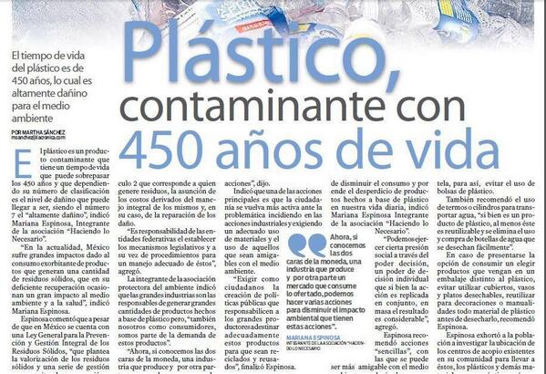tecnorec's tweet photo. Entrevista- El plástico, gran impacto en nuestro medio ambiente y salud.

MUY INTERESANTE! http://t.co/fBqgDY2WVQ