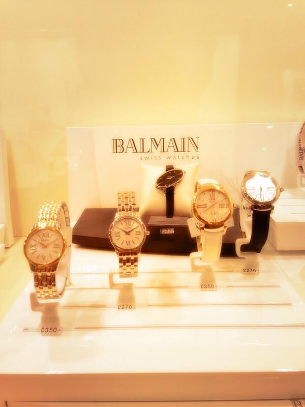 wonderlandmag's tweet photo. Funki Balmain timepieces at Hour Passion #bling #befab #everythingness http://t.co/RthVnalJYW