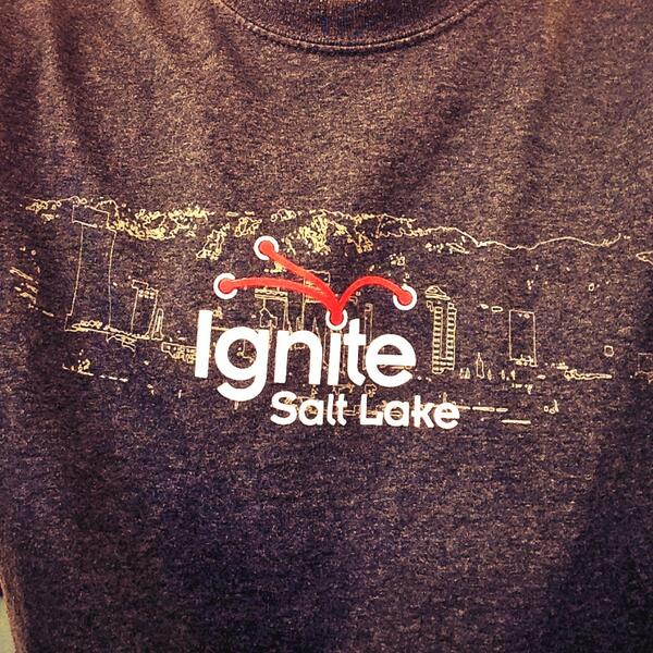 Ktdata's tweet photo. I love how I get comments on my t-shirts everywhere I go. Today is the @ignitesaltlake one. http://t.co/7iaV0rM1qQ