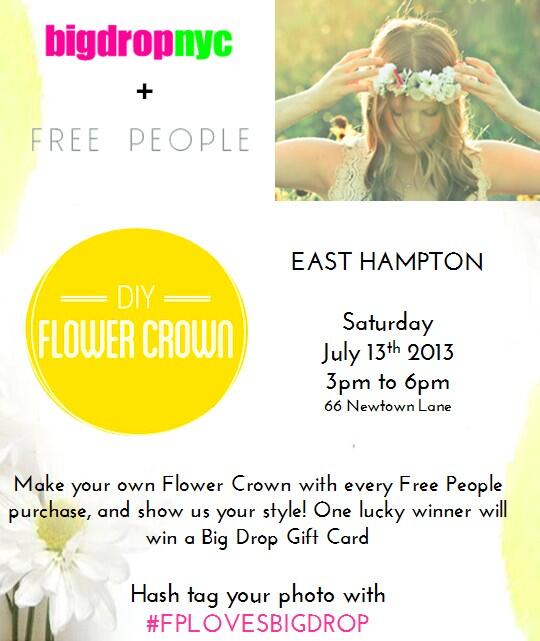 bigdrophampton's tweet photo. Hope to see everyone here in the #hamptons with @FreePeople @BigDropNYC #diyflowercrowns #photobooth #bohemian Yay!! http://t.co/OUAN9mFuj6