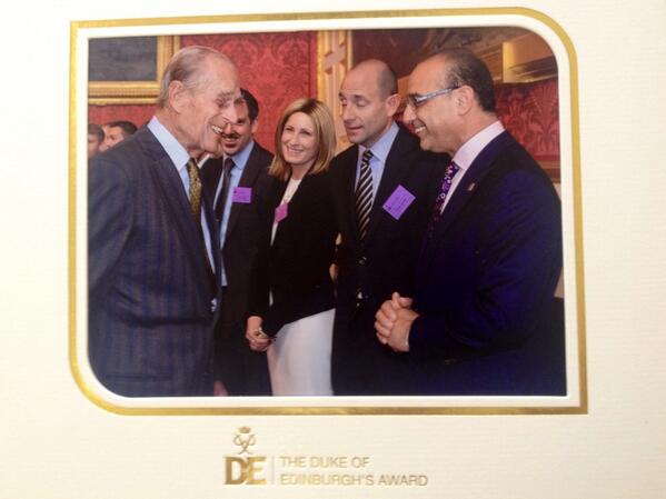 Caption #competition from Cyprus ! Was sent photo from when I met DofE @ awards ! My fav effort wins prize later !