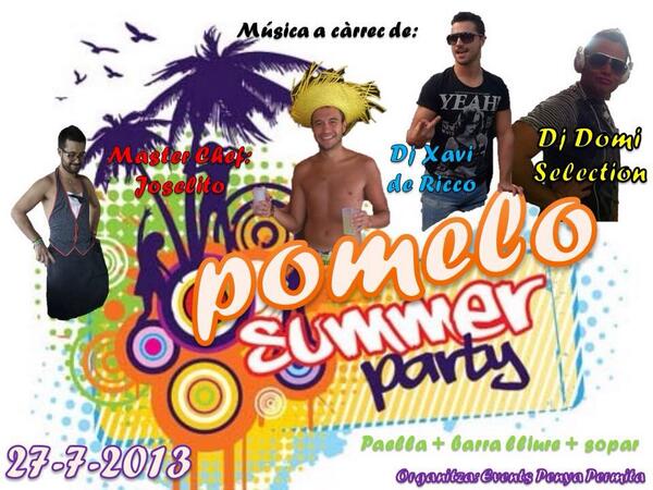 Ja esta en marxa el 3r #pomelosfestival amb un cartell especatcular <a href="/javipom/">Javi Pérez</a> <a href="/vdomenech/">VicentDomi</a> <a href="/joselitojr87/">Jose Sanz Tortosa</a>