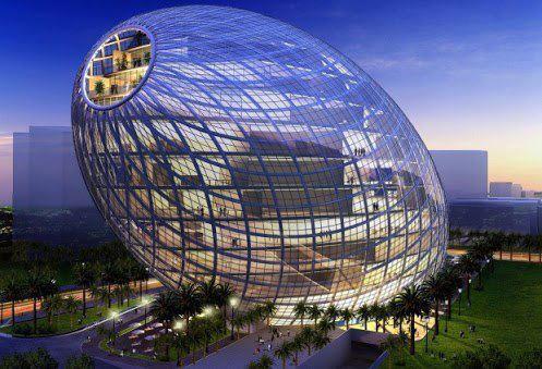 Bricks2Home's tweet image. #CybertectureEgg in #Mumbai, #India is an ultramodern #building for office-spaces.  What does &apos;egg&apos; mean to you?