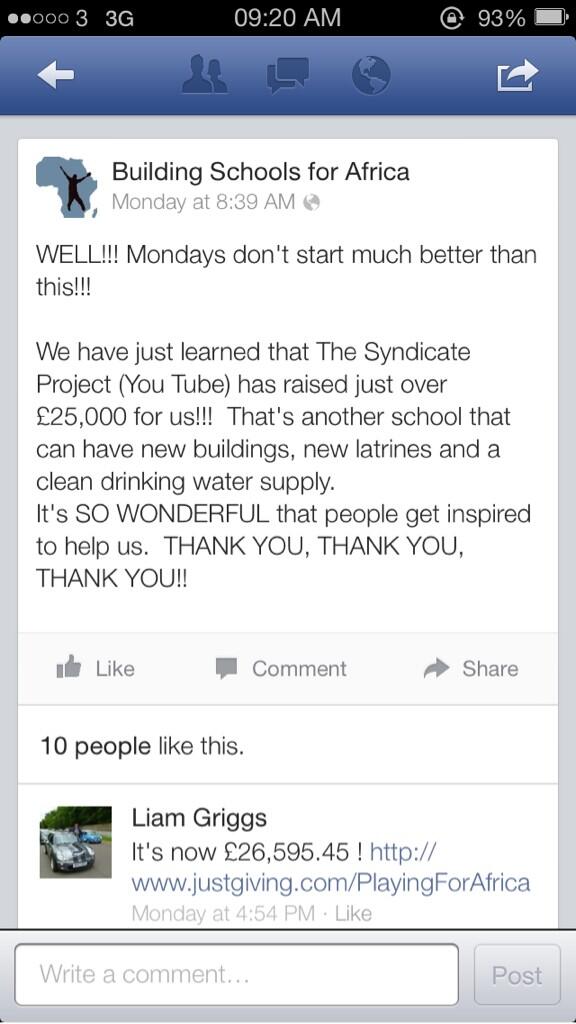 Syndicate's tweet image. Wow! This is insane! We've made a difference to so many people's lives!