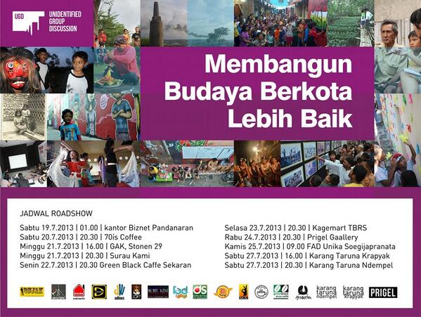 update jadwal #UGDSmg hari ini ke <a href="/FAD_Unika/">FAD_Unika</a> Sabtu ke karang taruna dan Minggu ke Kopi Miring Pamularsih