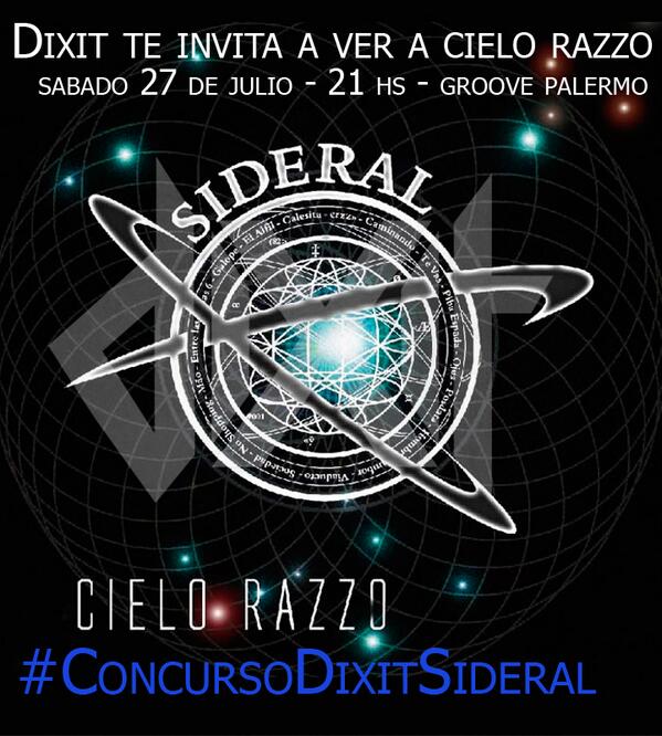 DixitDigital's tweet photo. Te invitamos a ver a @Cielo_Razzo en @PalermoGroove cc @NarvyCRZZ 
#ConcursoDixitSideral
https://t.co/F2blFH133j http://t.co/idyUW4KaUy
