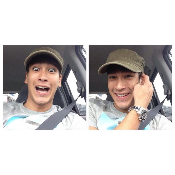 NadechK's tweet photo. Hello...... สวัสดีครับ good morning! #Nadech http://t.co/Xu87dwJ9LK