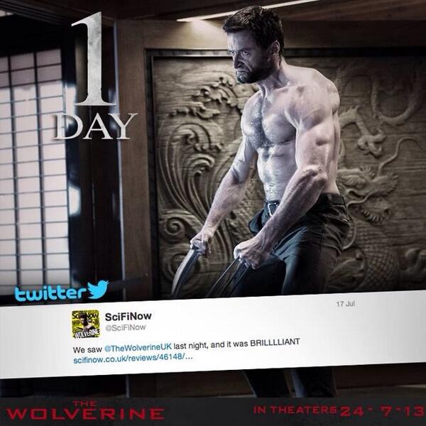 THE WOLVERINE akan tayang mulai besok, 24 Juli 2013.