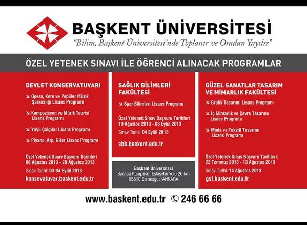 Ozel Yetenek Sinavi Ile Ogrenci Alinacak Programlar