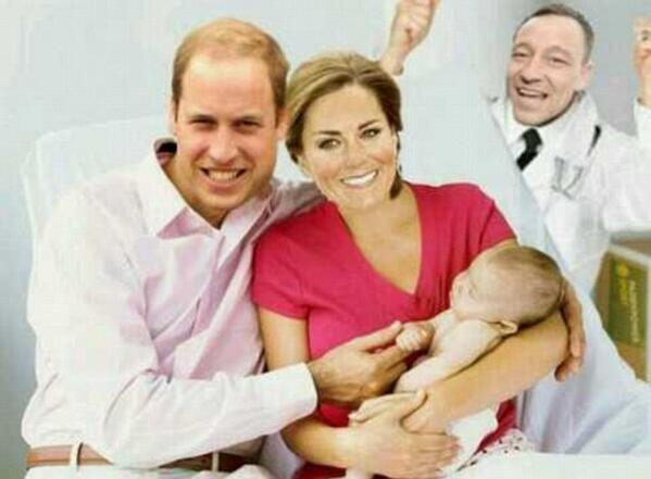 Brandy_Carroll's tweet photo. "@ZOO: Rumour has it Wills &amp; Kate had a special visitor to celebrate the Royal Baby yesterday... http://t.co/theXyNd8to"NO NO NO NO NO NO NO