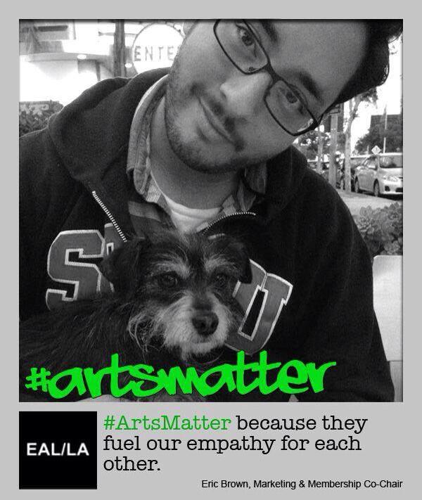 eallaorg's tweet photo. #ArtsMatter because they fuel our empathy for each other. @misterebrown, Marketing &amp; Membership Co-chair http://t.co/0xPgUBQ0AK
