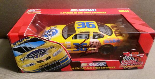 How about we do another giveaway?!  RT for a chance to win this No.36 signed diecast from the 1999 season. #NASCAR