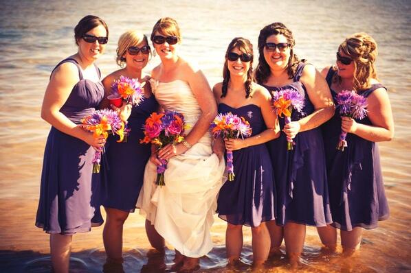 My beautiful best friend <a href="/NikkiMcInnis/">Nikki McInnis</a> &amp; her awesome girls ❤ #AmazingDay #BeautifulBride #Bridesmaid #Happy! #Smile