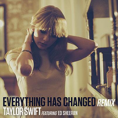 taylornation13's tweet photo. Everything Has Changed (Remix) featuring @edsheeran is now available on iTunes!!! http://t.co/0OsKUWIZCd http://t.co/ujYQ0LJViw