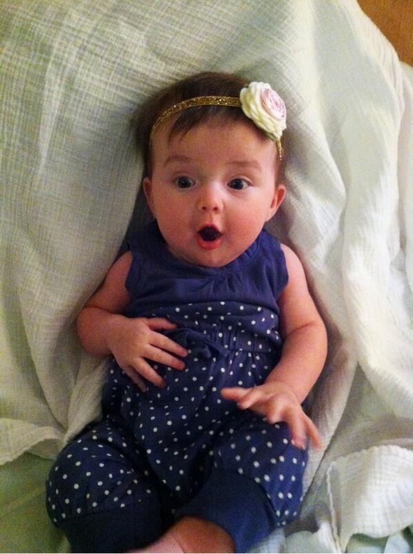 Someone is excited to be 4 months old!