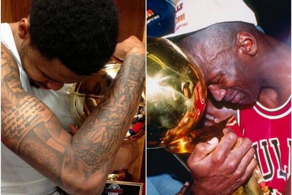 WestonLoomis's tweet photo. "@SportandoIta: Gli Warriors vincono la Summer League.
Kent Bazemore festeggia alla MJ... http://t.co/1q2xp66STh" | @lddio perdonalo!