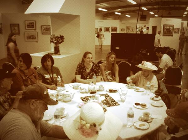 Tea is served! Celebrating SLO County Seniors #CMSFExhibits