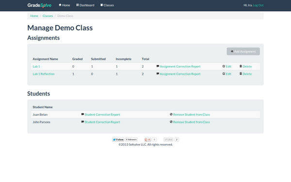 gradesolve's tweet image. Gradesolve makes managing your classes easy--no more flipping through messy papers.