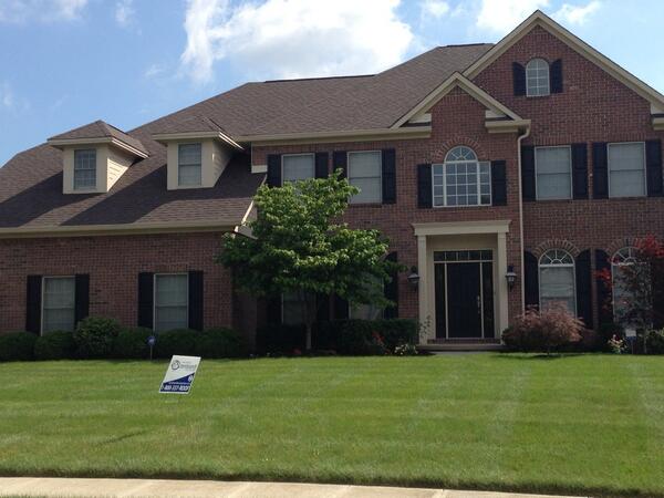 Check out this gorgeous home in Carmel, IN with a new roof replaced by Rembrandt!