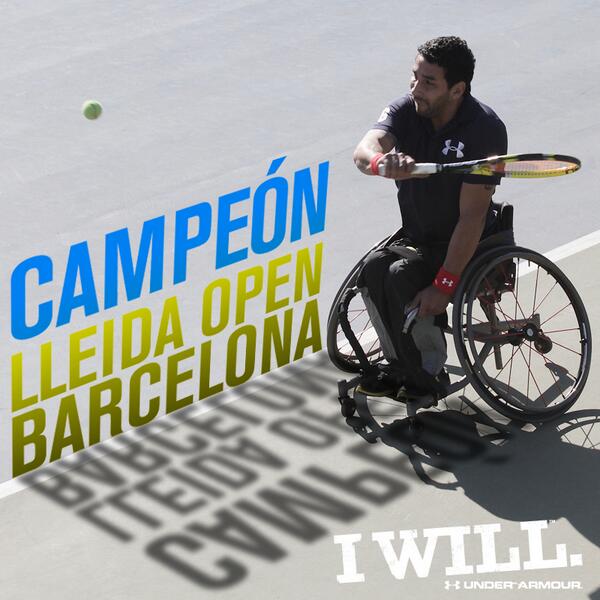 UnderArmourCL's tweet photo. Lo logró otra vez... @Robinmendezf ganó el torneo Lleida Open de #‎Barcelona. RT por este orgullo chileno #‎IWILL http://t.co/vy3ki9cewp