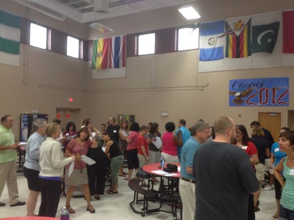 Over 50 teachers from all UP! Schools enjoy getting to know each other.