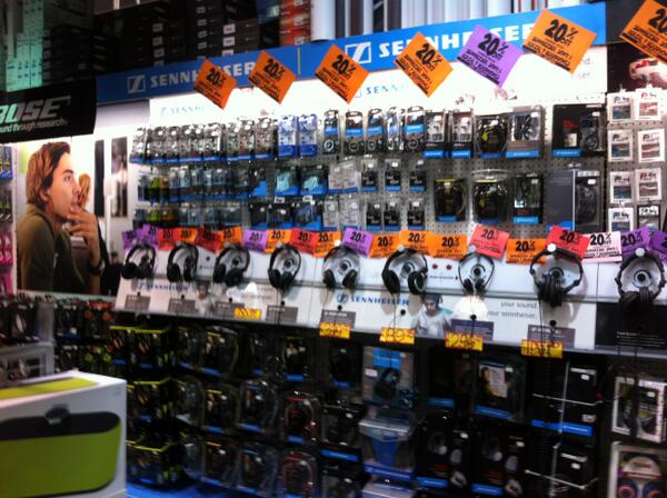 JBMarionSA's tweet photo. #sennheiser hedphones are da bomb #adelaide! 20% off 4 #jbwickedwednesday @jbhifi. huge range here at @jbmarionsa http://t.co/HkJ2QAQQzm