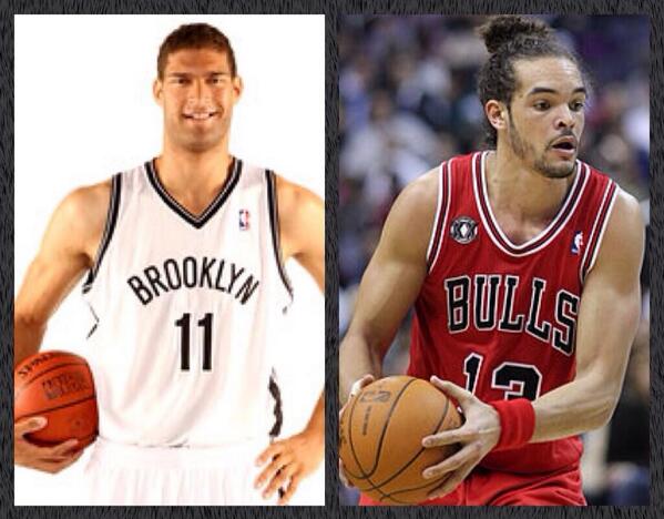 NBABattle's tweet image. Retweet for Brook Lopez! Favorite for Joakim Noah!