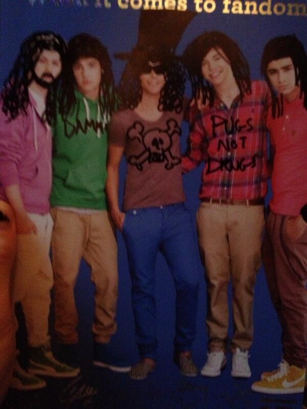 Slash's bday card a la DAMMIT. One Direction's tribute to S,M&amp;Conspirators