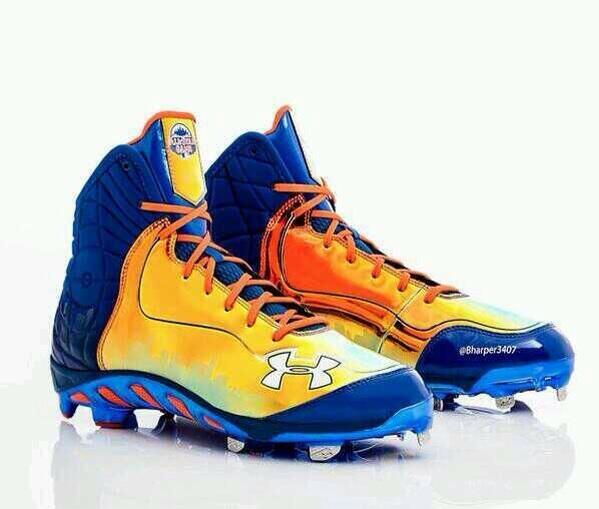 PornBaseball's tweet photo. Retweet if you would wear Bryce Harper's All Star Game cleats #sick http://t.co/YoLTc4D2lo