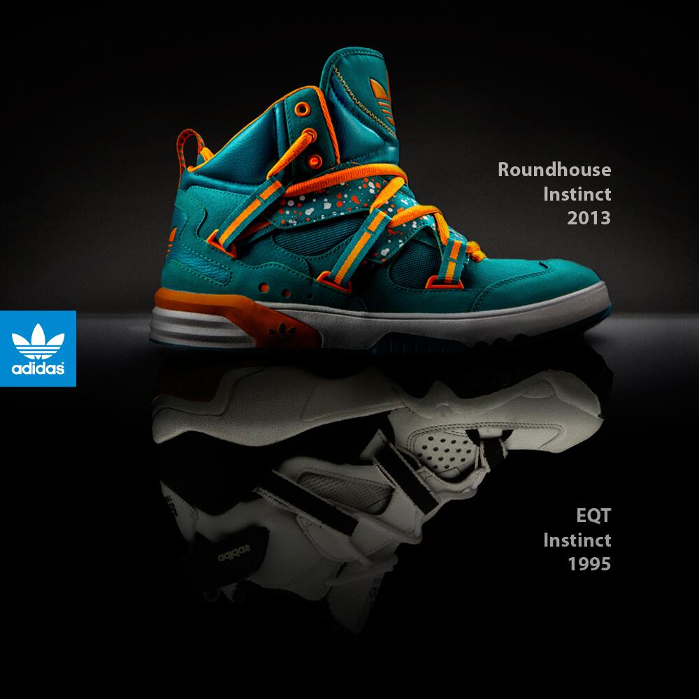 adidas Originals on X Contemporary Roundhouse DNA with a touch of the 90 s. Roundhouse Instinct in Emerald Blast drops 8 1 in the US. http t 2YKHx48IJ2 X