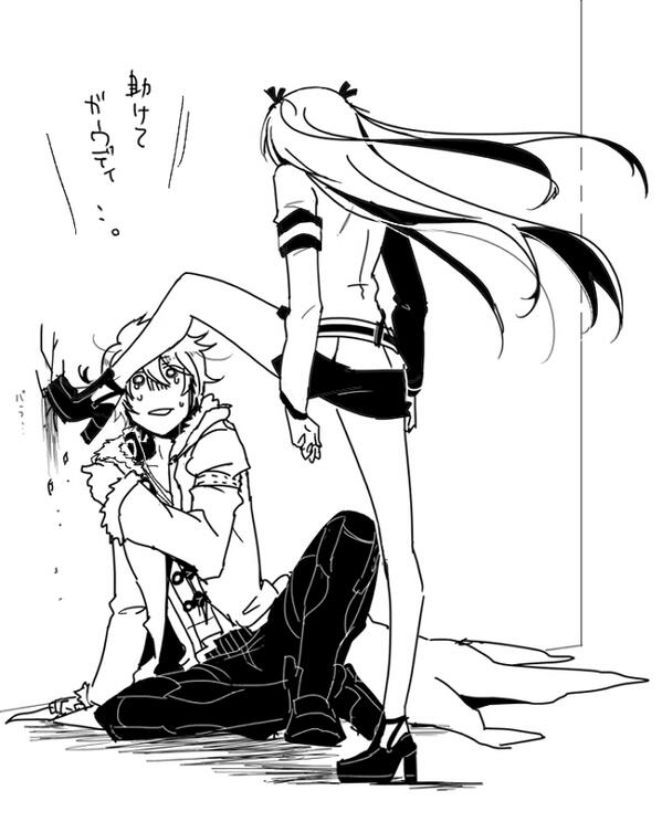 @hisayuki_ko アルエル壁ドンときいて描いたものの、方向性を間違えたような。 
