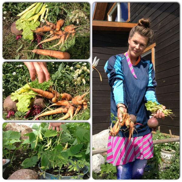 RiverplayTyler's tweet photo. The #veggiegarden is providing some tasty treats. http://t.co/jKXaL4whAL