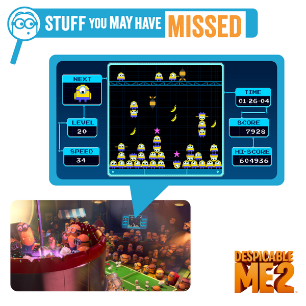 DespicableMe's tweet photo. Did you see the old-school video game in the background of the #Minions break room? #DespicableMe2 http://t.co/ROGzjByBG2