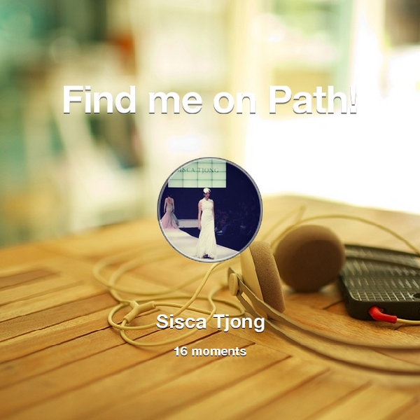 siscatjong's tweet photo. Find me on #Path now! Go to: http://t.co/4qRUMMEOaA! #thepersonalnetwork http://t.co/ydTDYWZAVR