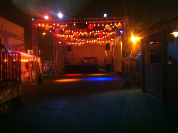 richssandiego's tweet photo. Happy pride!! The outside is all set up and ready to go!! @DJJohnJoseph @djmichaelpaul @nikno @sdpix http://t.co/G4L2YmR2iG