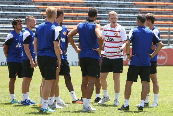 ManUtd's tweet photo. Final preparations for today's match. #mutour http://t.co/oZxFSKXPL0