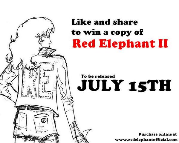 ThisRedElephant's tweet photo. RT to win a copy of RED ELEPHANT II! Or, buy online at http://t.co/d1fQPYS2pJ 
Out this Monday, Boys.
#RedElephant http://t.co/9tXO3yt1UW