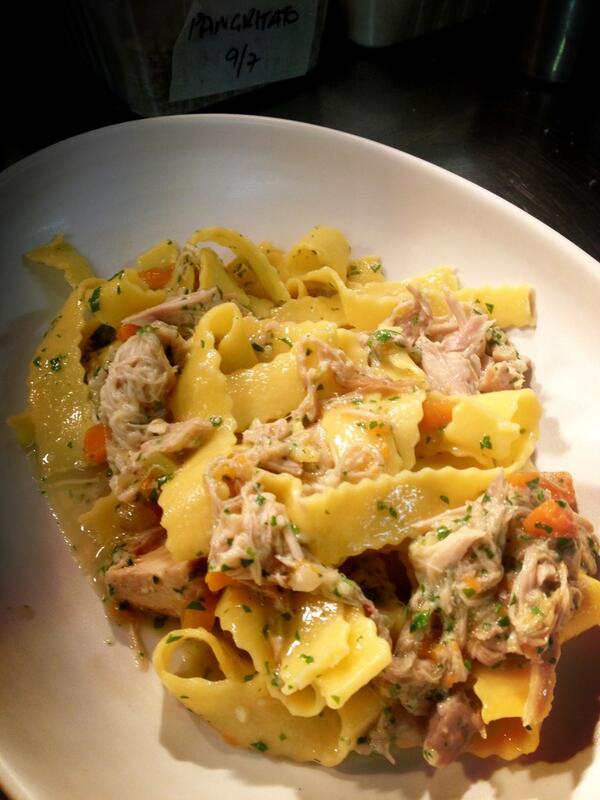 Rabbit ragu with fresh house made pappardelle...