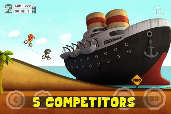 Five competitors go neck to neck. Some are winners, some break their neck.